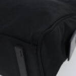 PRADA Hand Bag Nylon Leather Black Silver  94690