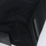 PRADA Hand Bag Nylon Leather Black Silver  94690