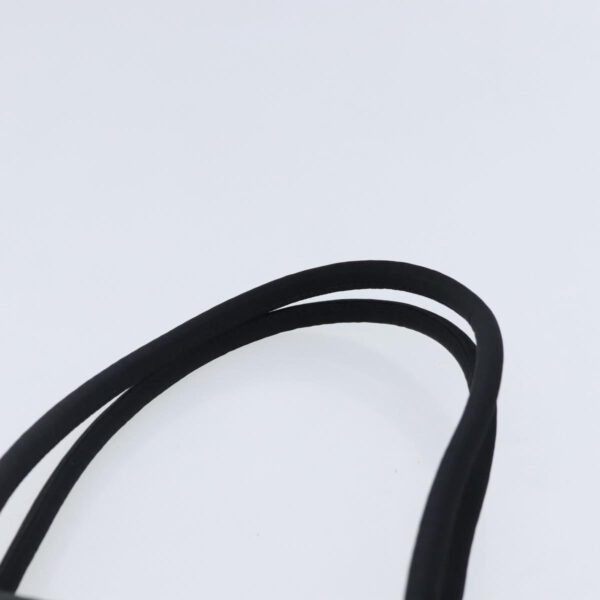 PRADA Hand Bag Nylon Leather Black Silver  94690