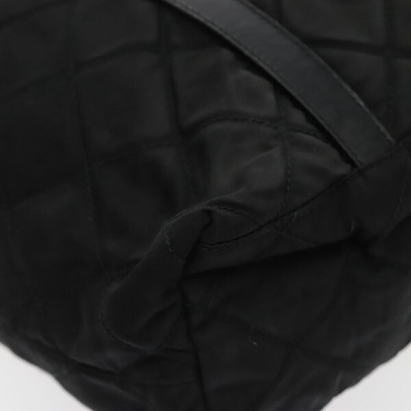 PRADA Shoulder Bag Nylon Black Silver  94765