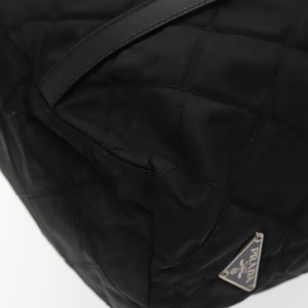 PRADA Shoulder Bag Nylon Black Silver  94765