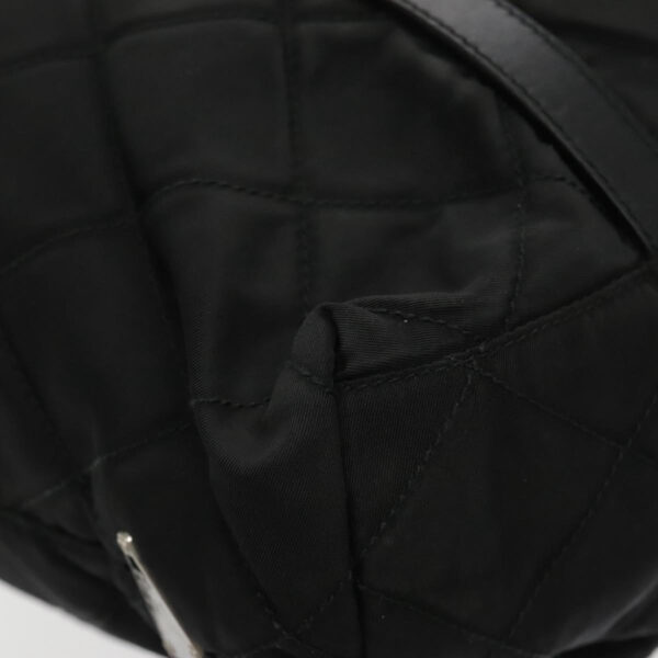 PRADA Shoulder Bag Nylon Black Silver  94765