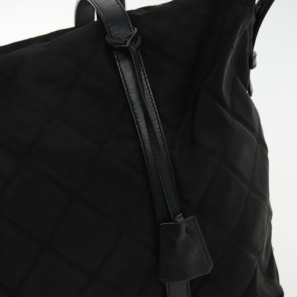 PRADA Shoulder Bag Nylon Black Silver  94765