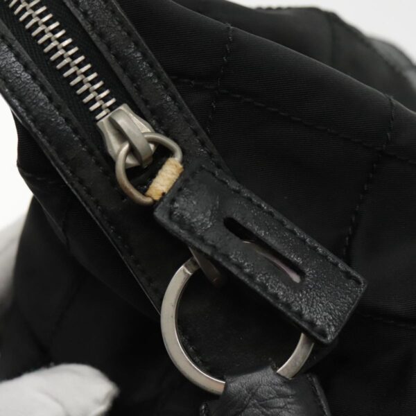 PRADA Shoulder Bag Nylon Black Silver  94765