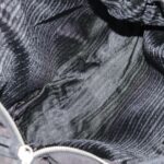 PRADA Shoulder Bag Nylon Black Silver  94765