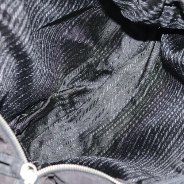 PRADA Shoulder Bag Nylon Black Silver  94765