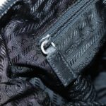 PRADA Shoulder Bag Nylon Black Silver  94765