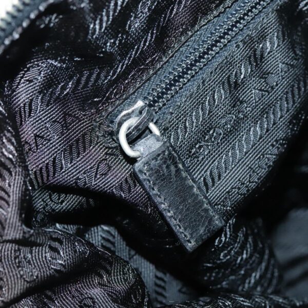 PRADA Shoulder Bag Nylon Black Silver  94765