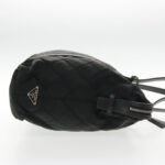 PRADA Shoulder Bag Nylon Black Silver  94765