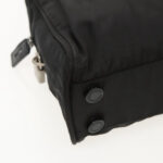 PRADA Hand Bag Nylon Black Silver  95336