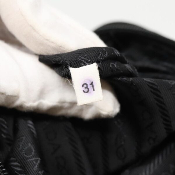 PRADA Hand Bag Nylon Black Silver  95336
