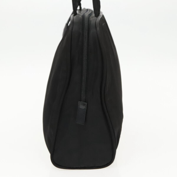PRADA Hand Bag Nylon Black Silver  95336