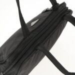 PRADA Hand Bag Nylon Black Silver  95336