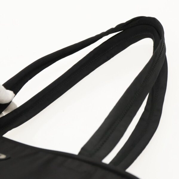 PRADA Hand Bag Nylon Black Silver  95336