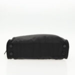 PRADA Hand Bag Nylon Black Silver  95336