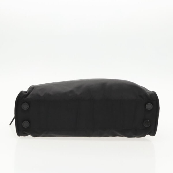 PRADA Hand Bag Nylon Black Silver  95336