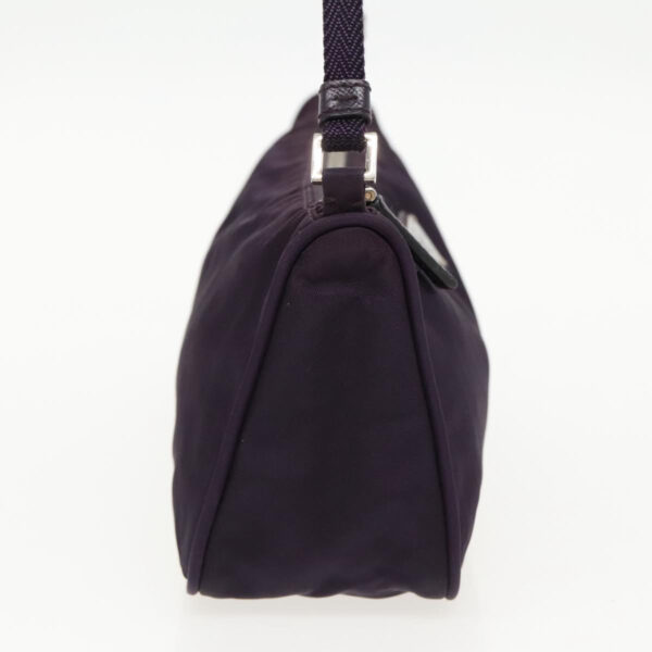 PRADA Accessory Pouch Nylon Purple Silver  95343