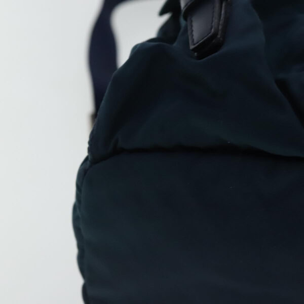 PRADA Backpack Nylon Navy Silver  95355