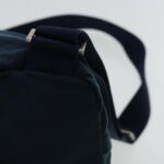 PRADA Backpack Nylon Navy Silver  95355