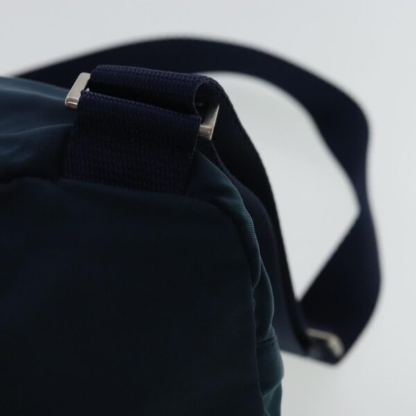 PRADA Backpack Nylon Navy Silver  95355