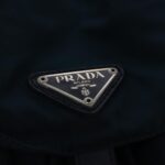 PRADA Backpack Nylon Navy Silver  95355