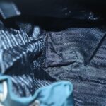 PRADA Backpack Nylon Navy Silver  95355
