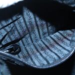 PRADA Backpack Nylon Navy Silver  95355
