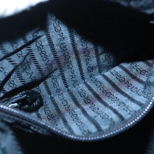 PRADA Backpack Nylon Navy Silver  95355