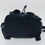PRADA Backpack Nylon Navy Silver  95355