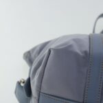PRADA Tote Bag Nylon Light Blue Silver  95359