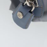 PRADA Tote Bag Nylon Light Blue Silver  95359