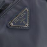 PRADA Tote Bag Nylon Light Blue Silver  95359