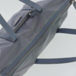 PRADA Tote Bag Nylon Light Blue Silver  95359