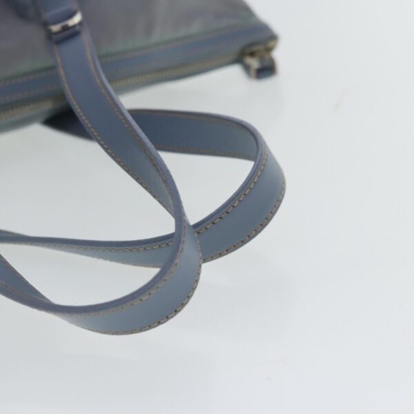 PRADA Tote Bag Nylon Light Blue Silver  95359
