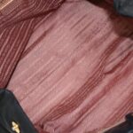 PRADA Hand Bag Nylon Black Gold  95366