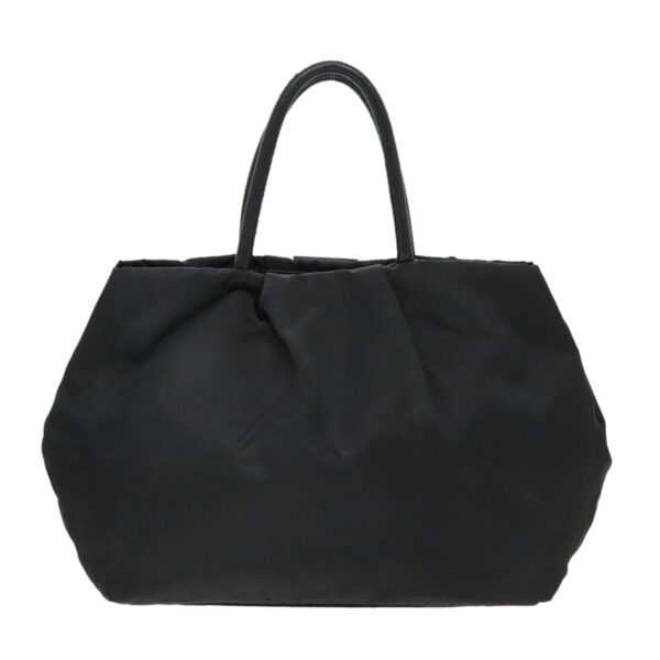 PRADA Hand Bag Nylon Black Gold  95366