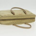 PRADA Hand Bag Nylon Beige Gold  95369