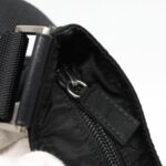 PRADA Shoulder Bag Nylon Black Silver  95371