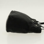 PRADA Hand Bag Nylon Black Silver  95645