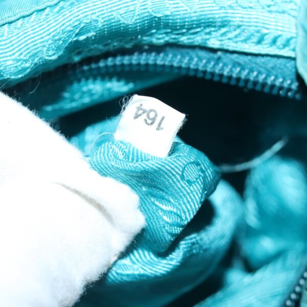 PRADA Backpack Nylon Blue Silver  95670