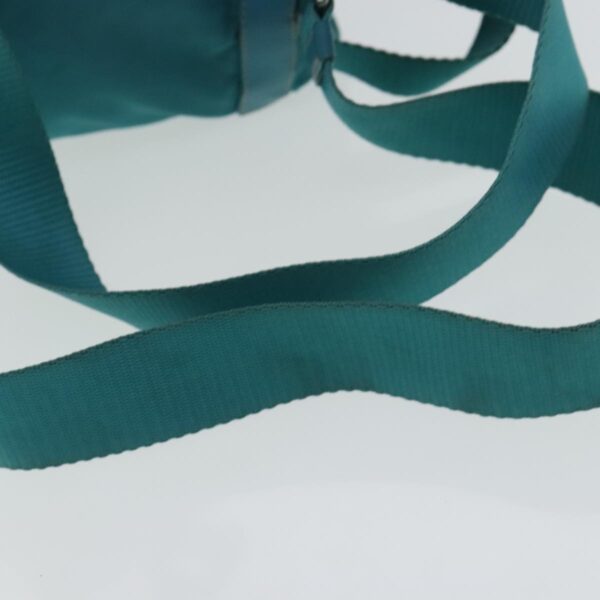 PRADA Backpack Nylon Blue Silver  95670