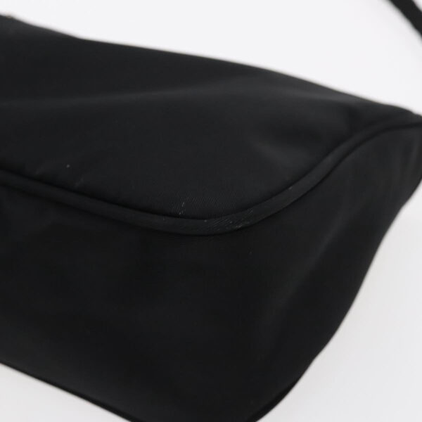 PRADA Accessory Pouch Nylon Black Silver  95690
