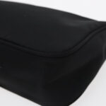 PRADA Accessory Pouch Nylon Black Silver  95690