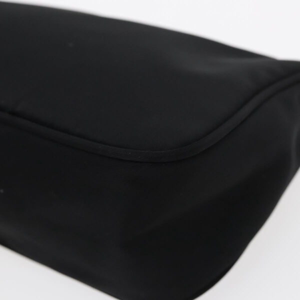 PRADA Accessory Pouch Nylon Black Silver  95690