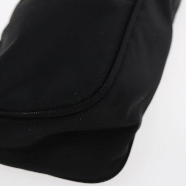 PRADA Accessory Pouch Nylon Black Silver  95690
