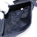 PRADA Accessory Pouch Nylon Black Silver  95690
