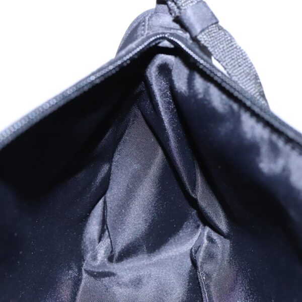 PRADA Accessory Pouch Nylon Black Silver  95690