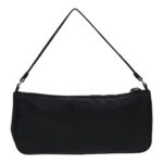 PRADA Accessory Pouch Nylon Black Silver  95690