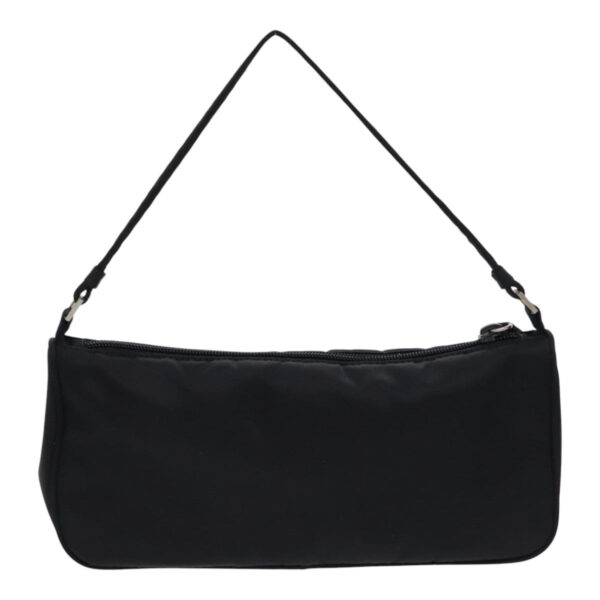 PRADA Accessory Pouch Nylon Black Silver  95690