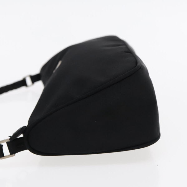 PRADA Accessory Pouch Nylon Black Silver  95690